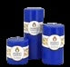 Round Blue Beeswax Pillar Candle