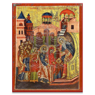 Entrance of the Theotokos into the Temple (XVIIc) Icon - F171
