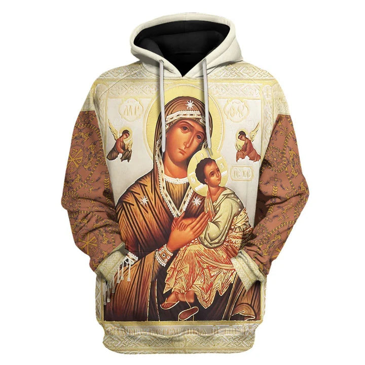 Our Lady of Vladimir 3D Hoodie With or Without Front Zipper