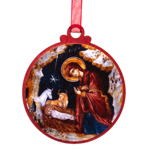 Nativity of Christ (Athos) Tree Ornament - H2403
