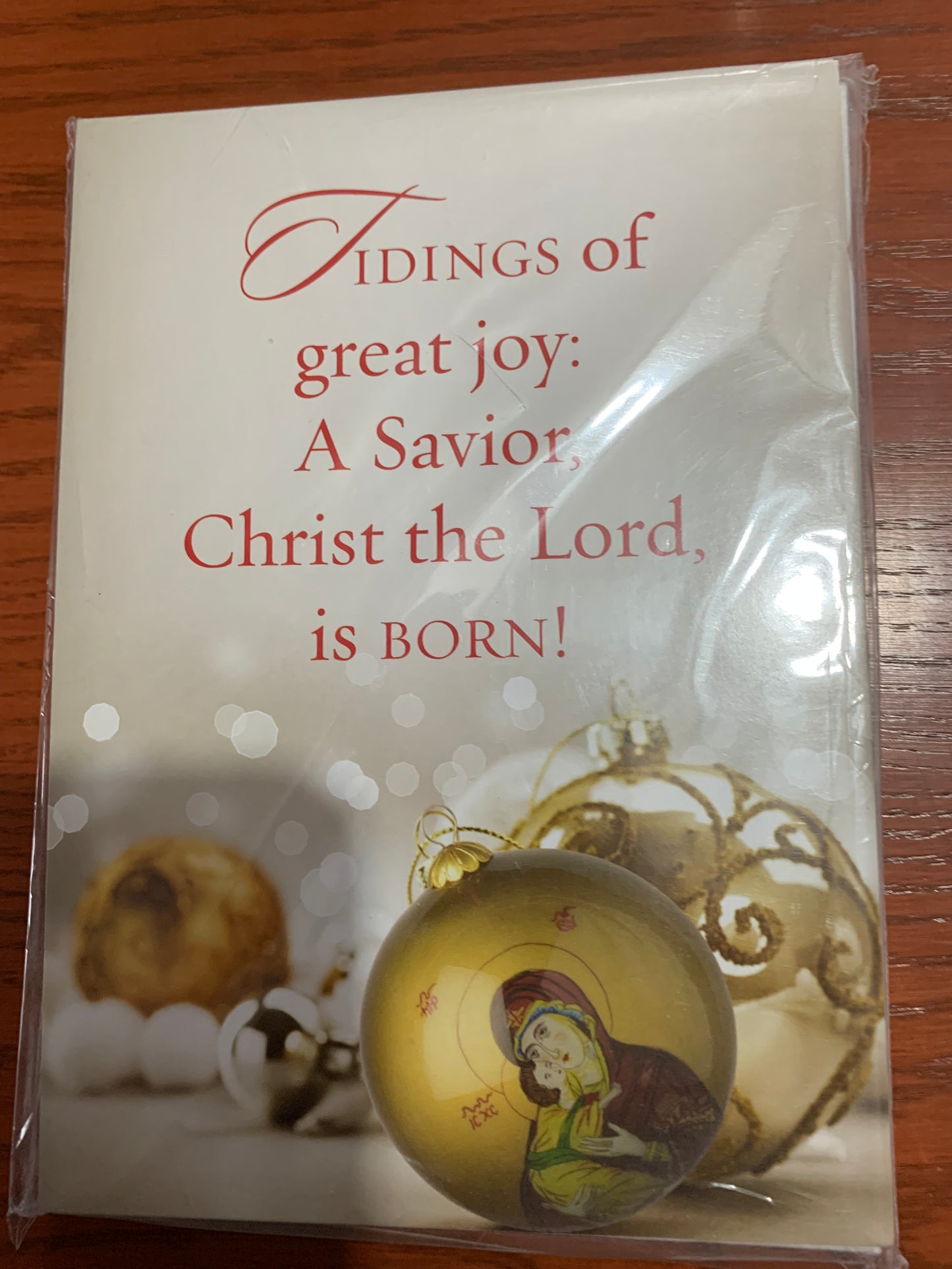 Tidings of Great Joy: A saviour, Christ the Lord, is BORN! - 15 cards