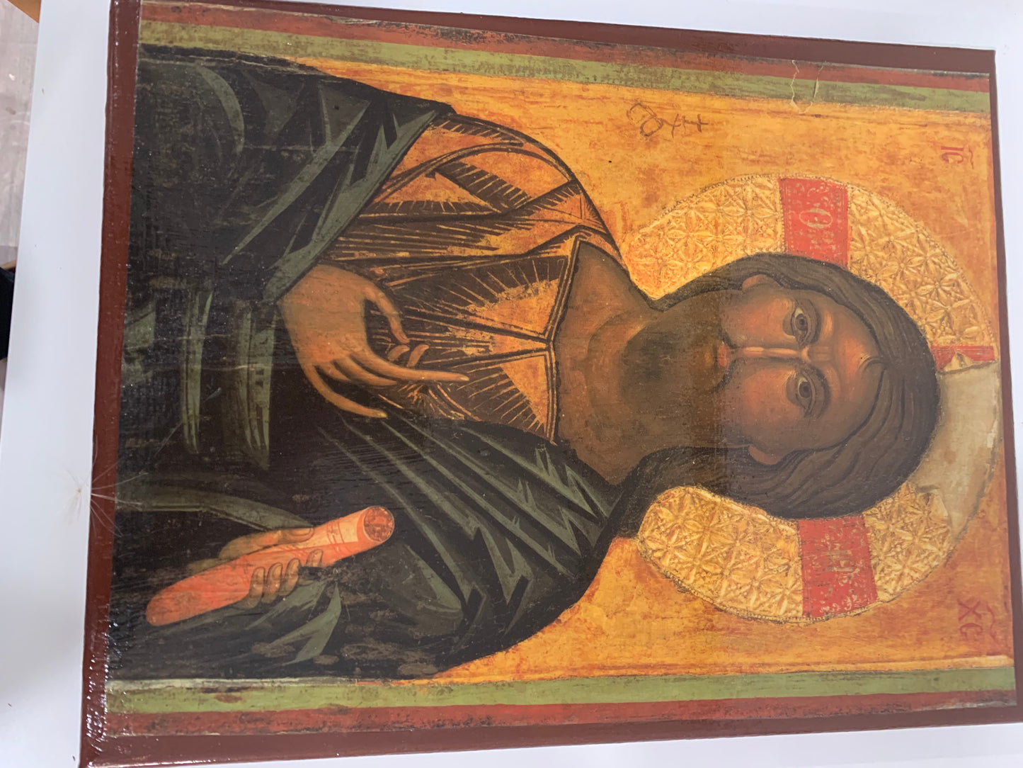 Christ Mounted icon's on canvas 11x14 Mounted on Canvas