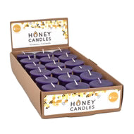 Violet Beeswax Votive Candle