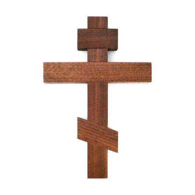 Orthodox Wall Cross (Walnut)