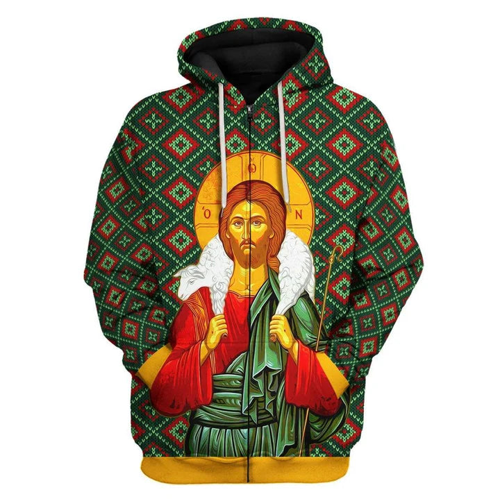Orthodox Jesus Christ Zip Hoodie