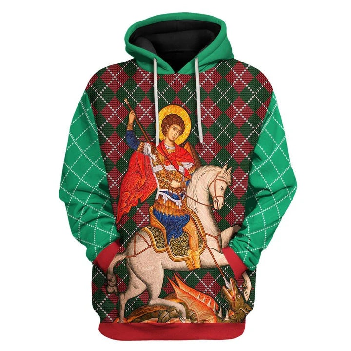St. George Hoodie With or Without Front Zipper