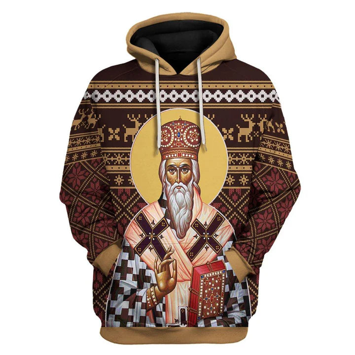 St. Vasilije of Ostrog Hoodie With or Without Front Zipper