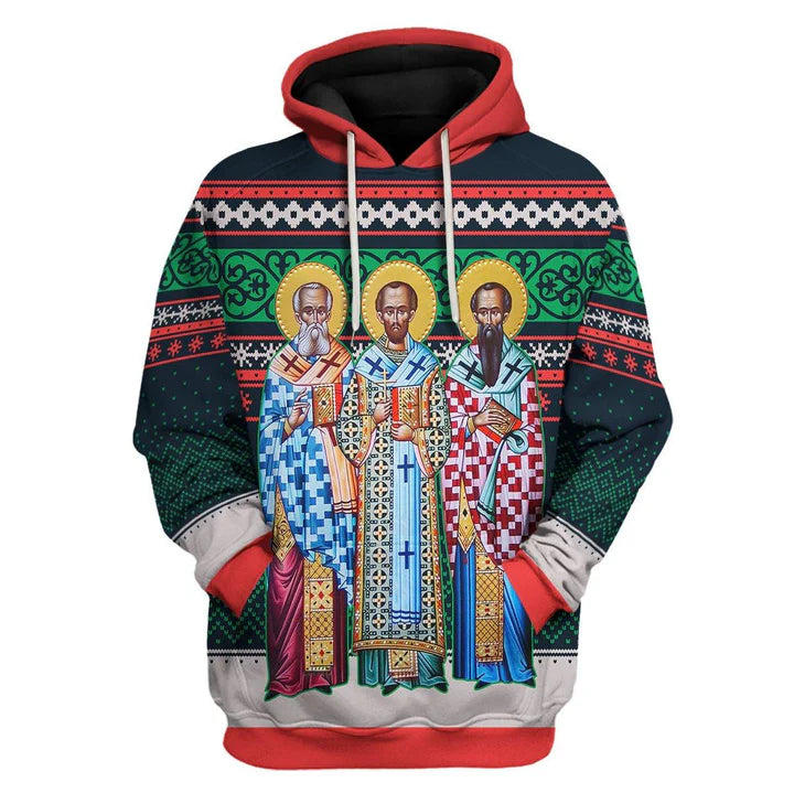 Three Great Hierarchs Hoodie With or Without Front Zipper