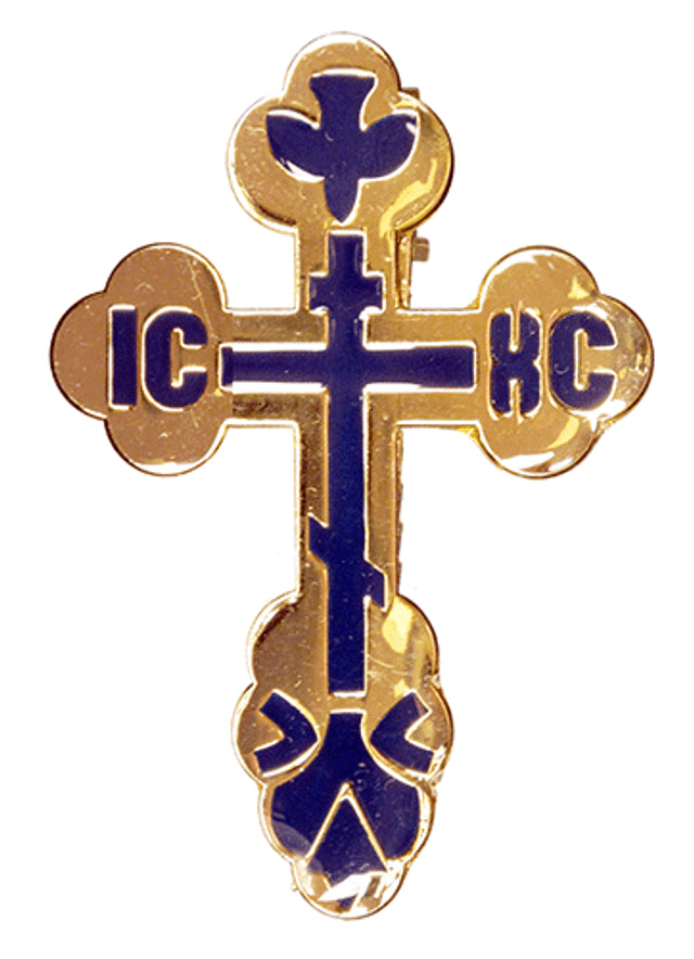 Auto Visor Clip, St. Xenia budded cross