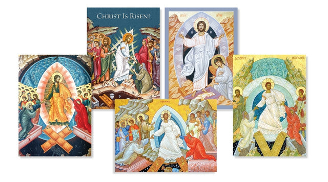 Mixed pack of 10 Pascha/Easter cards (2026)