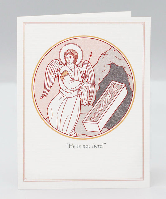 He is Not Here, pack of 5 Limited Edition Pascha/Easter cards (2026)