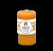 Small Round Natural Beeswax Pillar Candles