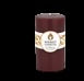 Round Dark Brown Beeswax Pillar Candles