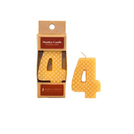 Numbered Natural Beeswax Party Candles