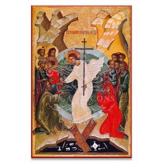 Harrowing of Hades (XVc) Resurrection Icon - F137