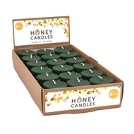 Forest Green Beeswax Votive Candle