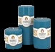 Round Glacier Teal Beeswax Pillar Candle