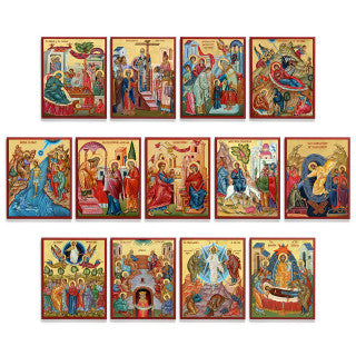 Great Feasts and Pascha Set - Y009