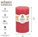 Round Paris Pink Beeswax Pillar Candle