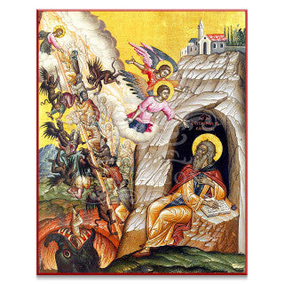 Saint John Climacus and the Ladder Icon - S165