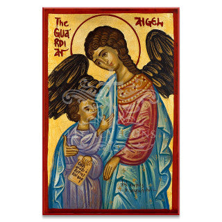 Guardian Angel and Child Icon - S263