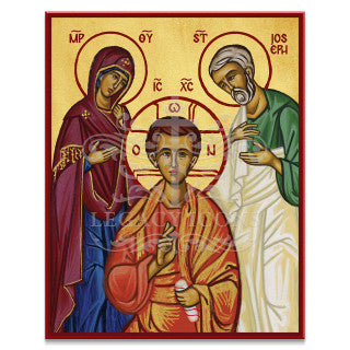 Christ, Theotokos, and Saint Joseph "Supplication" (Deesis) Icon - S450