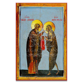 Saint Mary of Egypt and Abba Zosimas (Sinai) Icon - S505