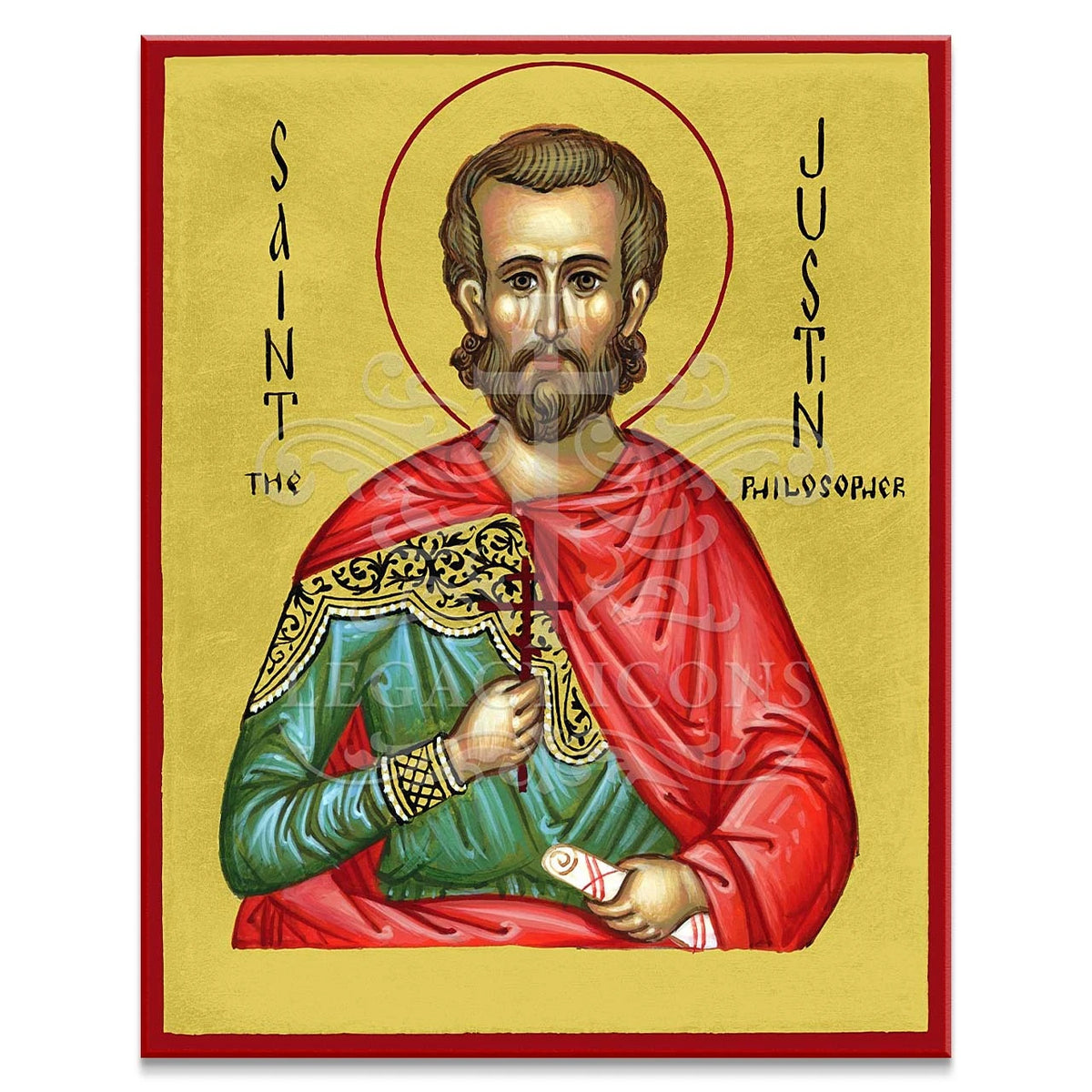 Saint Justin Martyr the Philosopher Icon - S527