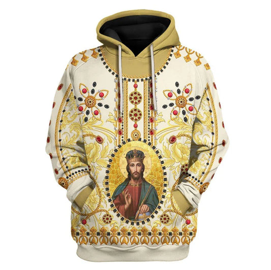 Jesus Christ Hoodie With or Without Front Zipper