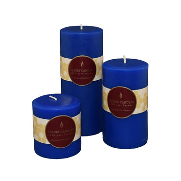Round Beeswax Pillar Candle