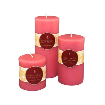 Round Beeswax Pillar Candle