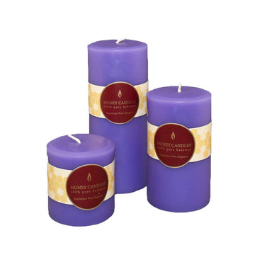 Round Beeswax Pillar Candle
