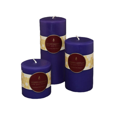 Round Beeswax Pillar Candle