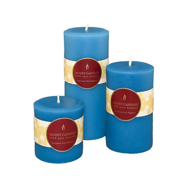Round Beeswax Pillar Candle