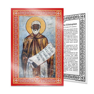 Saint Moses the Ethiopian Icon Card