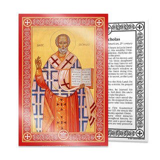 Saint Nicholas Icon Card