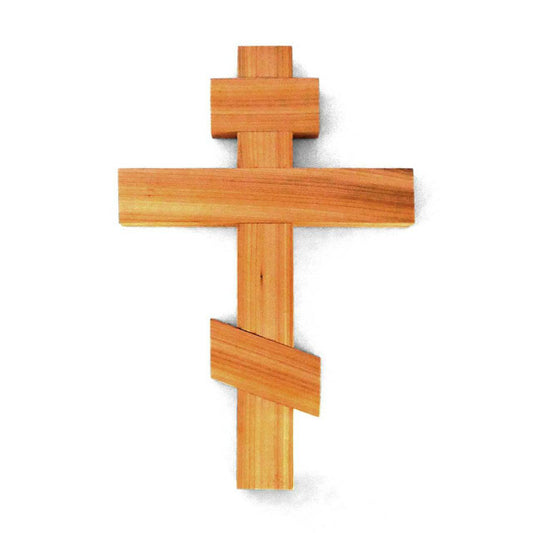 Orthodox Wall Cross (Cedar)