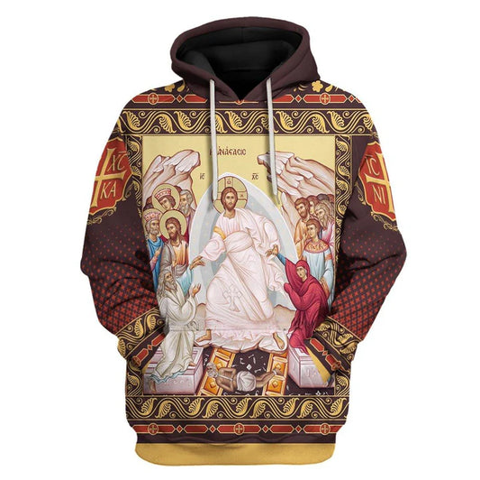 Jesus Christ Hoodie With or Without Front Zipper