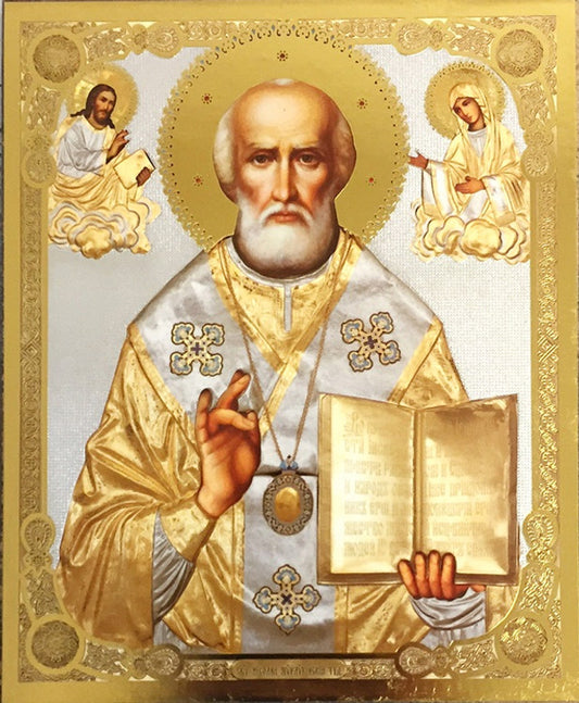 St Nicholas (gold and silver foil)