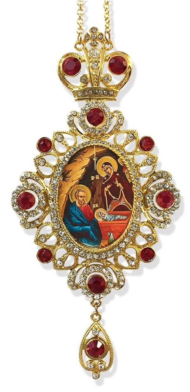 Ornament, Bejeweled Nativity