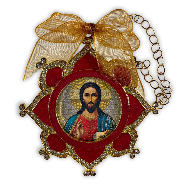 Ornament, Enameled Jesus Christ