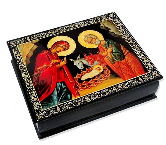 Wooden Icon Box, Nativity cave, large