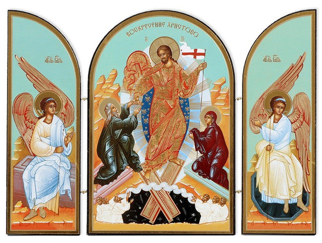 Triptych: Resurrection, large icons (2018)