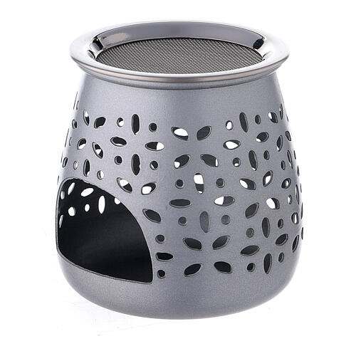 Aluminium incense burner with satin finish 3 in