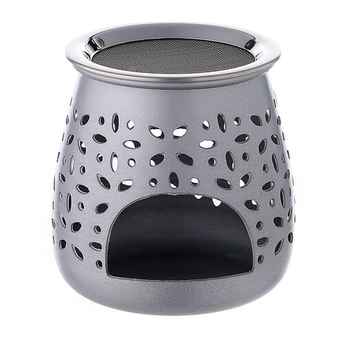 Aluminium incense burner with satin finish 3 in