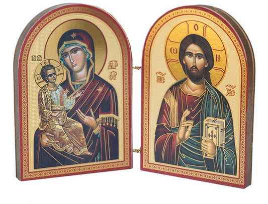 Diptych: Christ and Mother of God, large icons