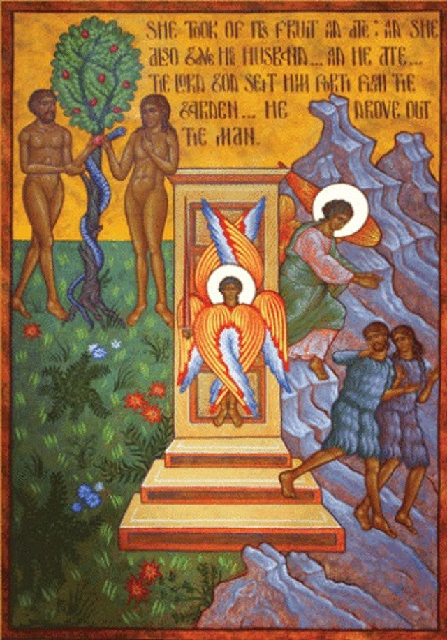 Expulsion of Adam & Eve from the Garden, large icon