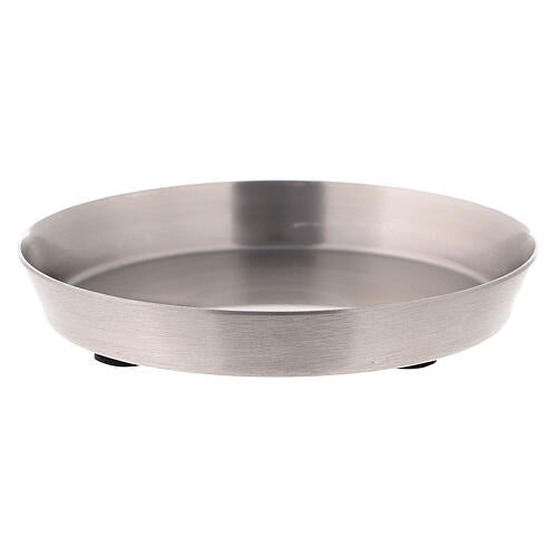 Round stainless steel saucer diameter 8, 9 or 10 cm