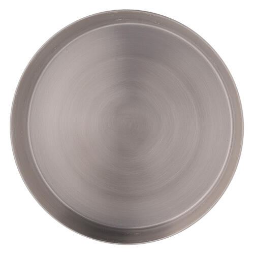 Round stainless steel saucer diameter 8, 9 or 10 cm