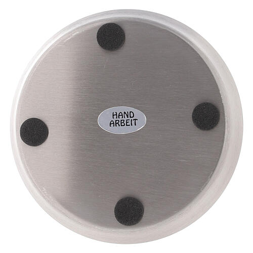 Round stainless steel saucer diameter 8, 9 or 10 cm